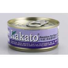 KAKATO 罐頭(雞+牛+糙米+菜) 170G